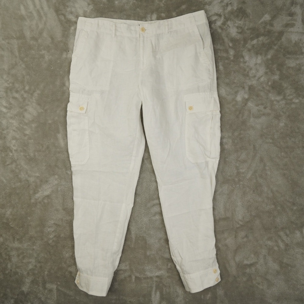 Lauren Ralph Lauren Cream Cargo Joggers